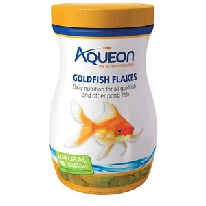 Aqueon Goldfish Fish Food Flakes, 7.12 Ounces 7.12 Ounce (Pack of 1) Orange - Picture 1 of 5