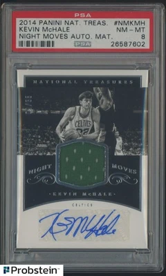 Camiseta deportiva 2014 National Treasures Night Moves Kevin McHale HOF GU automática 9/35 PSA 8 Foto 1 de 2