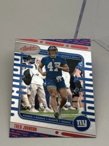 2024 Panini Absolute Football RC #179 Theo Johnson New York Giants - Red - Picture 1 of 3