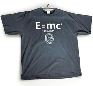 Camiseta De Colección Albert Einstein Theory Science Talla 2XL E=mc2 1905-2005 Camiseta Negra - Imagen 1 de 8