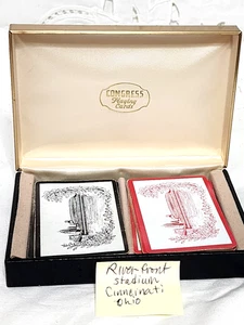 Pogue’s Dept Store Congress bridge set card Riverfront Stadium Cincinnati 1970 - Picture 1 of 15