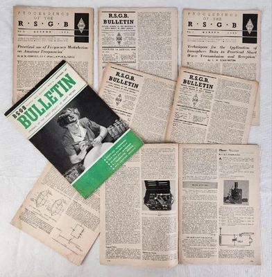 Vintage 1947 &1948 Radio Society of Great Britain R.S.G.B. Bulletin / Magazines - Image 1 of 4