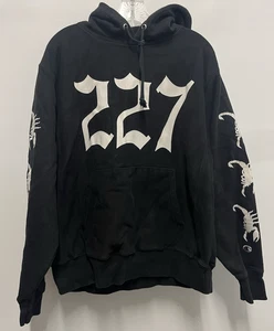 Men's Large Hoodie Champion Black Custom 227 Scorpions Football Player Graphic - Picture 1 of 14