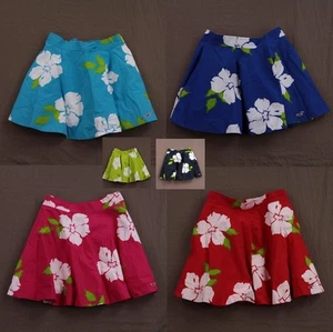 Hollister Womens Seascape Floral Skirt Smocked Waist Size S M L NWT - Picture 1 of 7