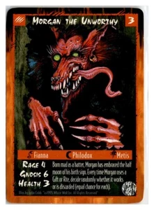 Rage:CCG- Morgan the Unworthy - White Wolf - Unlimited - Picture 1 of 2