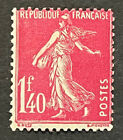 Travelstamps: 1926 France Stamp #183 - 1.40f Sower Cerise Mint MOGH