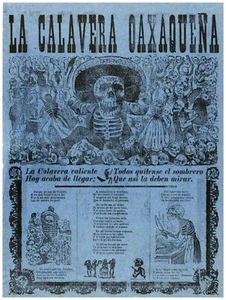 La Calacera OxaqueëÔ_a Decor Poster. Fine Graphic Art Wall Interior Design. 2589 - Picture 1 of 1