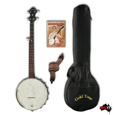 Gold Tone CC-OT Cripple Creek Clawhammer Frailing 5-String Banjo Package - Image 1 of 4