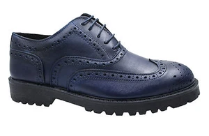 FRANZÖSISCHE HERRENSCHUHE DIAMOND CLASS BLAU LEDER HANDARBEIT CASUAL 40 bis 45 - Bild 1 von 4