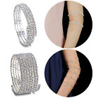 Adjustable Upper Arm Jewelry Cuff Bracelet Armband Diamante Bangle Girls Womens