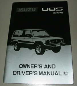 Owner´s Manual Drivers Manual Isuzu UBS Europe Betriebsanleitung April 1985! - Imagen 1 de 2