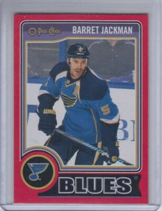 14/15 OPC St. Louis Blues Barret Jackman Red Redemption card #456 - Picture 1 of 2