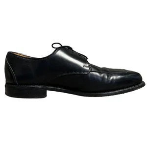 Allen Edmonds Burton schwarze Lederschürze Zehenpartie Derby Oxford Anzugschuhe Herren 8,5 D - Bild 1 von 15