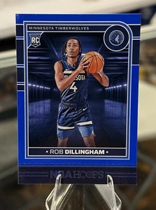 2024-25 NBA Hoops ROB DILLINGHAM RC #238 BLUE SP Rookie Wolves Team COLOR MATCH - Picture 1 of 2