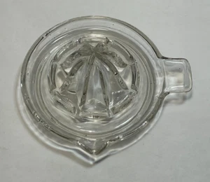 Vintage Easley Klarglas Zitruspresse 5" Tab Griff Patent März 6 1900 - Bild 1 von 7