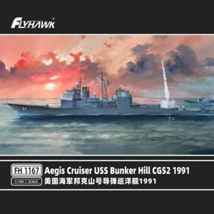Flyhawk FH1167 1/700 USS Aegis Cruiser Bunker Hill CG52 1991 - Imagen 1 de 4