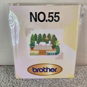 Brother Embroidery Machine PATTERN Card No. 55 cottage Core. - Picture 1 of 12