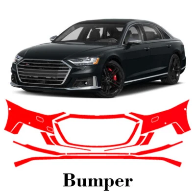 Película de protección de pintura PPF precortada para parachoques delantero para Audi S8 2020-2021 Foto 1 de 4