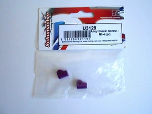 Schumacher CAT SX & Mi4 Purple Alloy Block (Pr), U3129 New Old Stock, SX2, SX3 - Picture 1 of 1