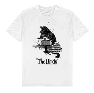 UNIVERSAL • ALFRED HITCHCOCK'S THE BIRDS MOVIE POSTER COTTON T-SHIRT • BRAND NEW - Picture 1 of 1