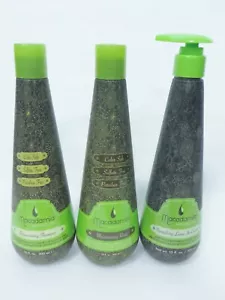 MACADAMIA REJUVENATING SHAMPOO & MOISTURIZING RINSE & LEAVE-IN CREAM 10 oz - Picture 1 of 2