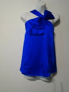 Yumi Kim Women's Bow Silk Two Strap Top Blue XS NWT 129 - Picture 1 of 6
