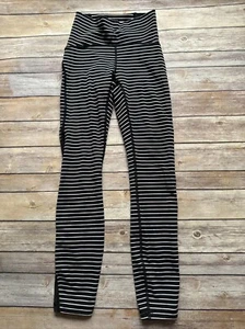 Rare lululemon Wunder High-Rise Parallel Stripe Leggings Yoga 2 vented lw5ltsz - Picture 1 of 10
