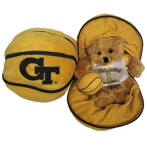 Georgia Tech Yellow Jackets Stuffed Bear in a Ball - Basketball - Picture 1 of 1