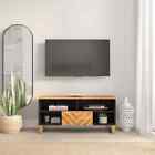 Gecheer TV Stand TV Unit Living Room Storage Furniture TV Cabinet Brown and S3T6
