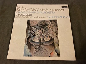 UK SET 469-70 ed1 Solti, CSO: Mahler: Symphony 6, Lieder Eines Fahrenden G. MINT - Picture 1 of 9