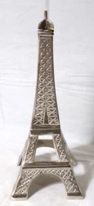 Die Cast Art Deco Silverplate Eiffel Tower Sculpture - Picture 1 of 2