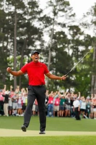Póster Tiger Woods 2019 Masters Victory 24 X 36 - Imagen 1 de 1