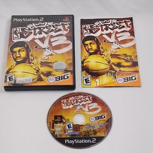NBA Street V3 Volume 3 Sony PlayStation 2 PS2 custodia completa manuale e gioco