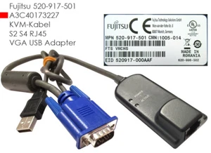 FUJITSU A3C40173227 KVM S2-ADAPTER USB-VGA S26361-F2293-L202 520-917-501 V761 - Bild 1 von 5