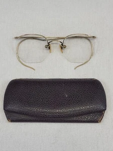 Vintage 1/10 12k Gold Filled Eyeglasses with Case - Picture 1 of 11