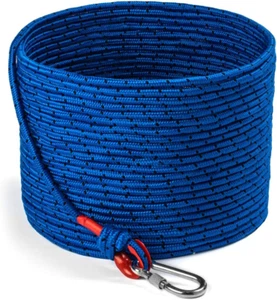 Strong Magnet Fishing Rope Carabiner, Camping Rope - Heavy Duty 1200 Lb Strength - Picture 1 of 8