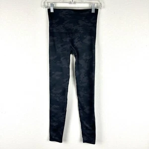 Spanx Black Gray Camo Seamless Leggings Size Small - Picture 1 of 4