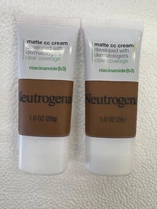 Neutrogena Clear Coverage Flawless Matte CC Cream cinnam 9.0 - 1 oz. Lot of 6 pc - Picture 1 of 3