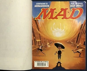 Mad Magazine #373  Sept 1998  Subscription Copy With Outer Cover  Deep Impact - Picture 1 of 3