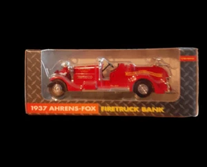John Deere 1937 Ahrens-Fox Fire Truck Bank 93 Ertl Company 1:30 Scale New In Box - Picture 1 of 11