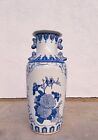 Large 1980'S Vintage Chinese Blue And White Chinoiserie Vase! 24? Tall!!!