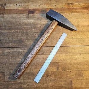 Antico MARTELLO da pipì PUNTO a taglio da fabbro • Testa da 4 libbre • CITTÀ DI FERRO ☆USA - Foto 1 di 5