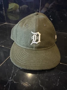 New Era Detroit Tigers 59FIFTY Fitted Hat Cap Vintage Rare 7 1/4 NWT - Picture 1 of 12