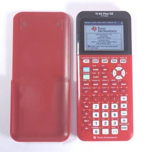 Calculadora gráfica Texas Instruments Ti-84 Plus CE Python - Rojo radical - Funciona - Imagen 1 de 2