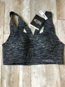 VICTORIA'S SECRET SPORT ANGEL MAX SUPPORT SIZE 32B SPORTS BRA Heathered Black - Picture 1 of 3