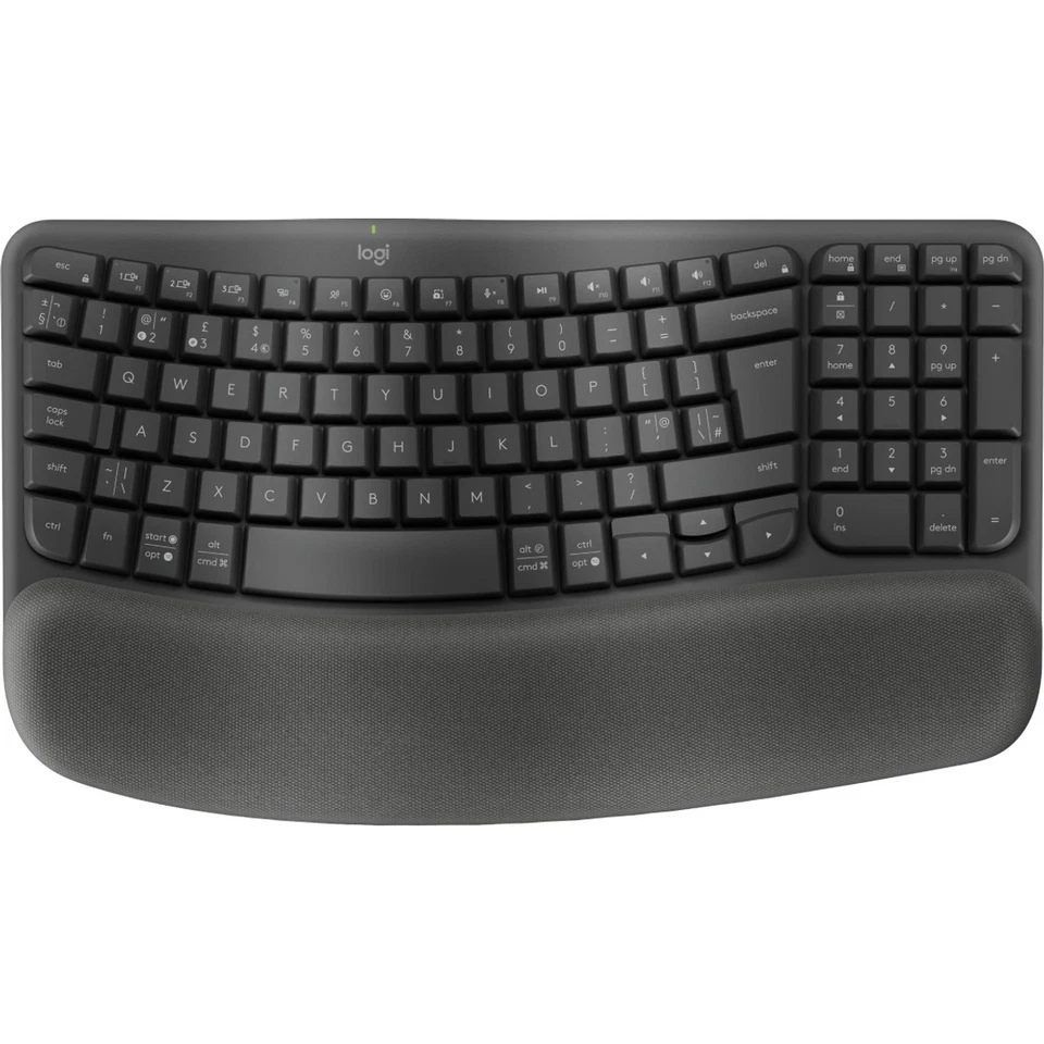 Logitech Wave Keys for Business Full-size 100% RF Wireless + Bluetooth Membrane - Image 1 of 1