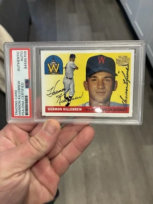 Salón de la Fama Automático Harmon Killebrew Rookie (REIMPRESIÓN) Foto 1 de 2