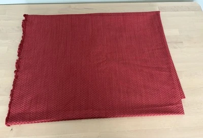 *** Red Textured Cotton thick Fabric for Crafting and Upholstery 55”x72” - Image 1 of 4