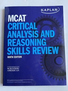 MCAT Kritische Analyse & Argumentation Fähigkeiten Überprüfung Neunte Ausgabe (2023-2024 Kaplan) Neu - Bild 1 von 2