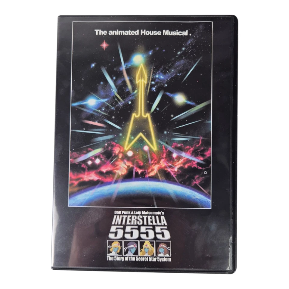 Daft Punk : Interstella ­5555 (DVD, 2003) Leiji Matsumato, Anime Story + Book - Image 1 of 4